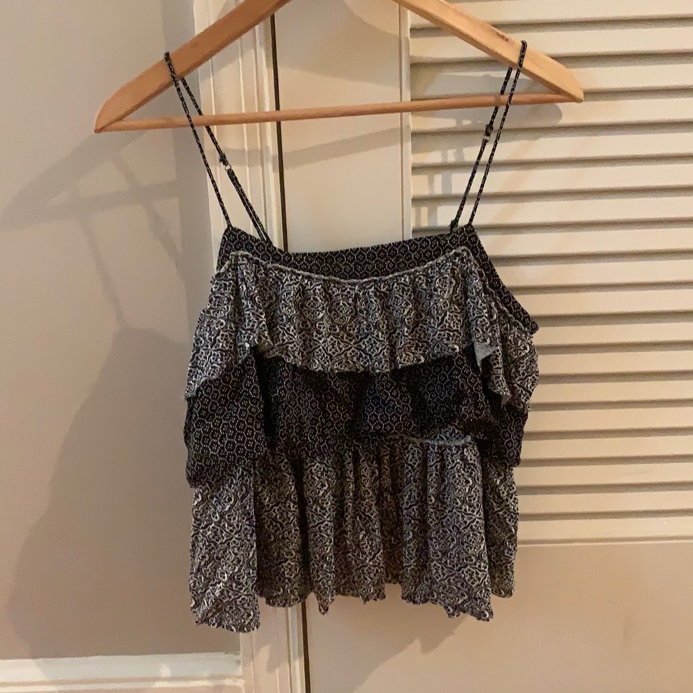 American Eagle Flowy Patterned Top - image 1